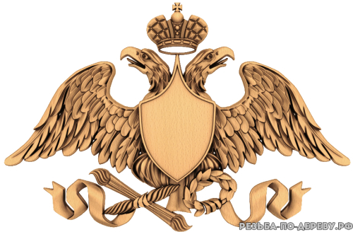 Герб Орёл из дерева